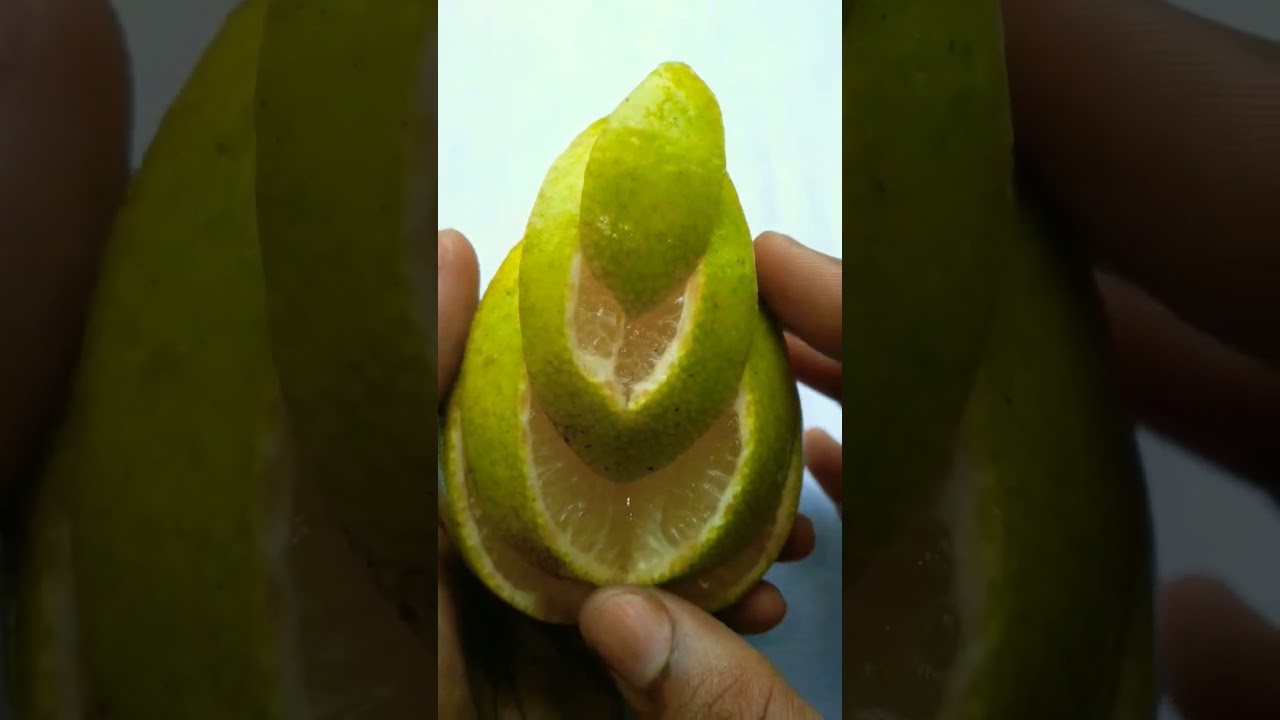 citrus limetta fruit cutting 