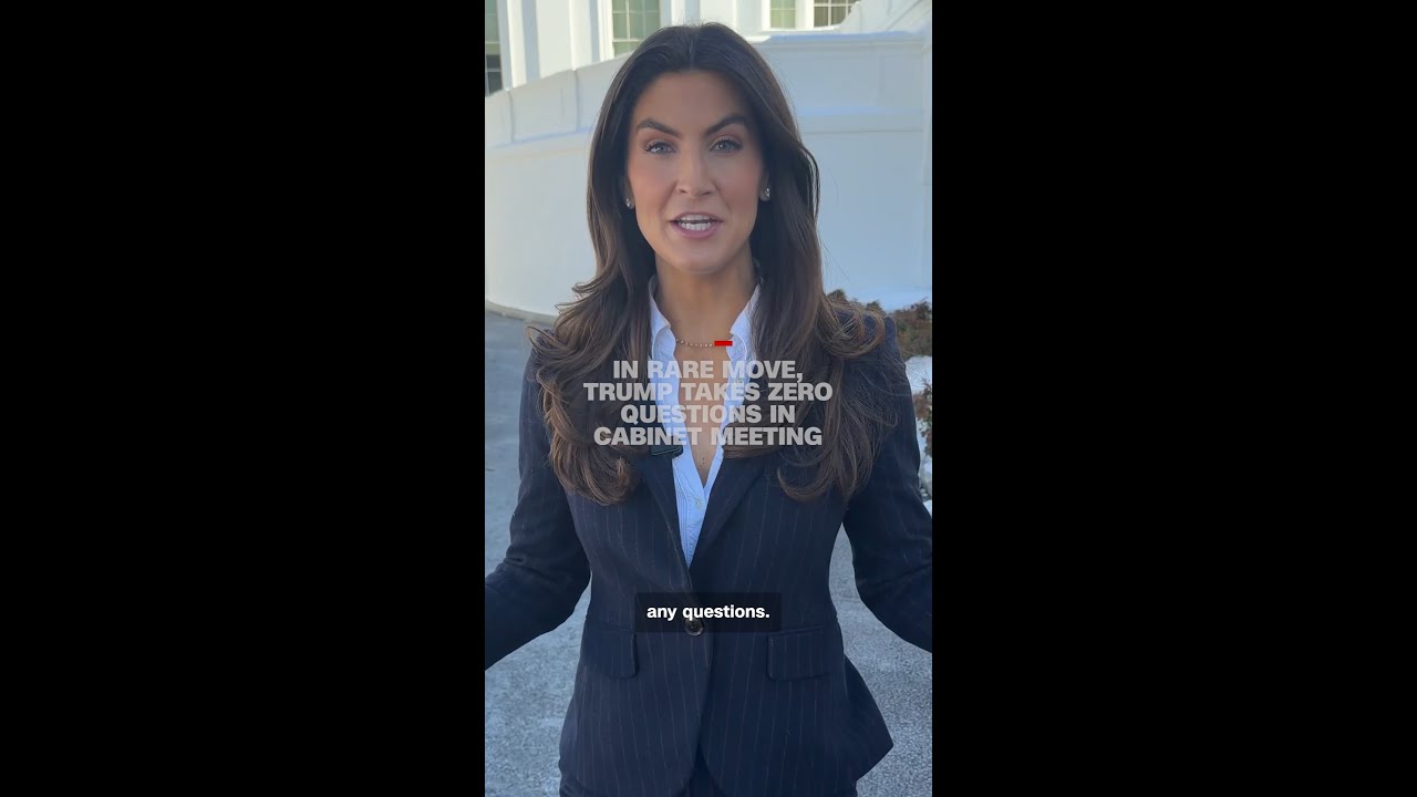 In rare move, Trump takes zero questions in Cabinet meeting