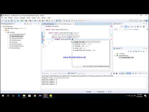Java Interview Programs | Duplicate Array |