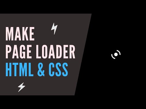 Page Loader Animation || Html Css Tricks || Css Page Animation || Source Code