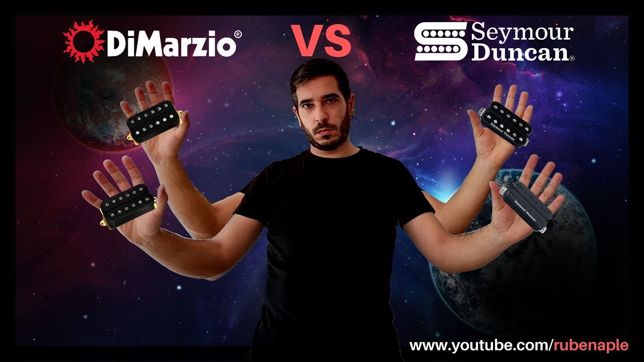 Dimarzio VS Seymour Duncan (D Activator vs Tone Zone vs JB vs Full Shred)