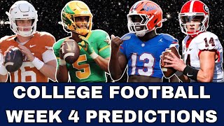 Details College Football Week 4 *PREDICTIONS* Update
