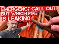 Emergency plumbing calloutleaking pipe repair but which one real world plumbing