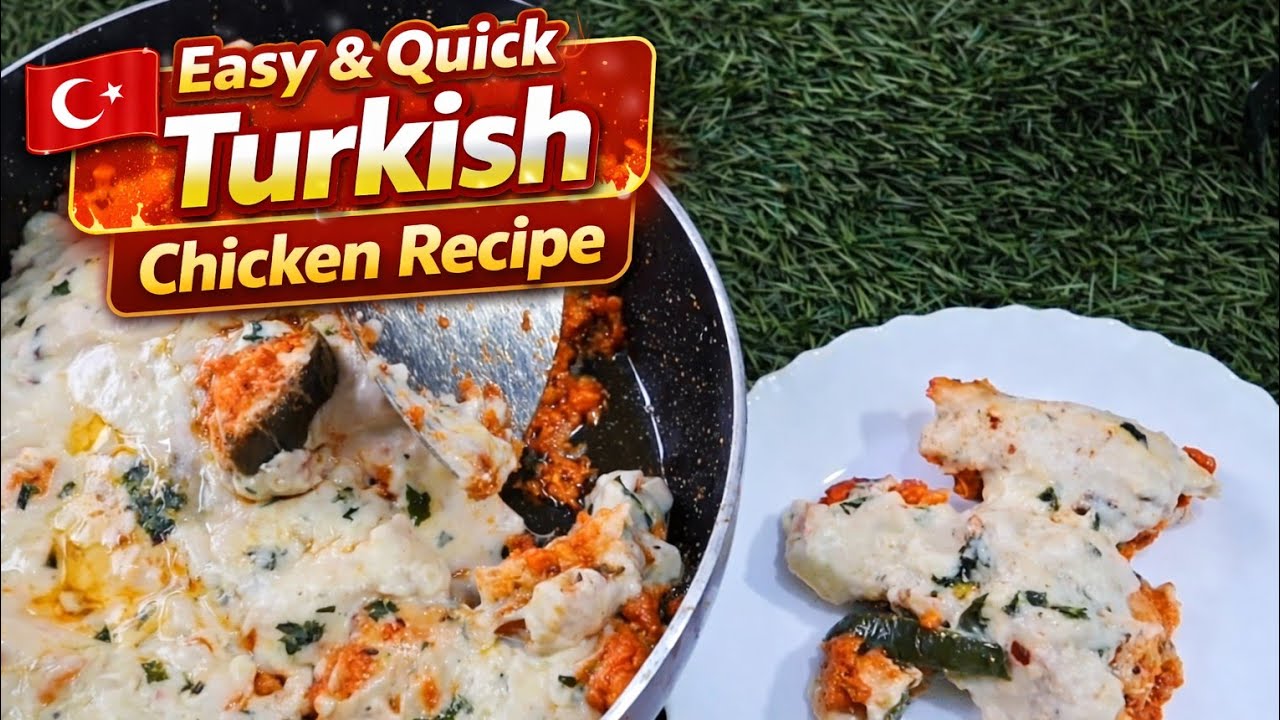 Easy Turkish Chicken Recipe in 20 Minutes | Easy One Pan Chicken