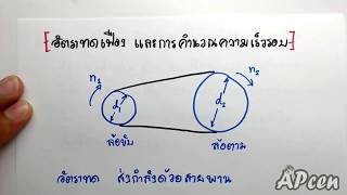 APcen อัตราทดเฟืองและการคำนวณความเร็วรอบ ตอนที่ 2/3