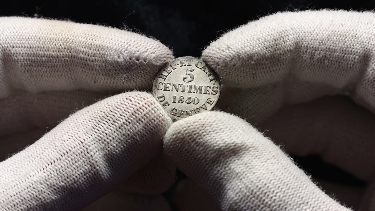 Lot 850 Switzerland Geneva 5 Centimes 1840