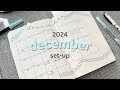 December 2024 Bullet Journal Setup ❄️ cute paper chain theme plan with me!