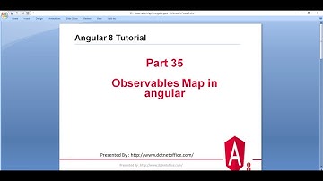 Part-35 : Observable Map in angular | Angular 8 tutorials