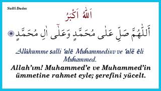 ALLAHÜMME  SALLİ DUASI TALİMİ ARAPÇA VE TÜRKÇE GÖRSELLİ OKUYAN: İBRAHİM AKÇER (1)