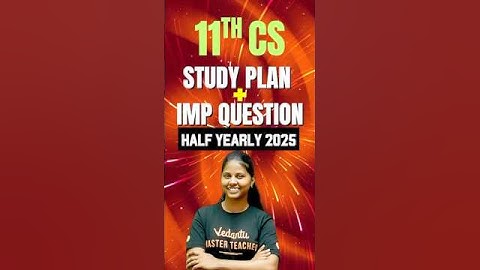11th Computer Science Half Yearly Study Plan | Important Questions #11thcs #halfyearly2025