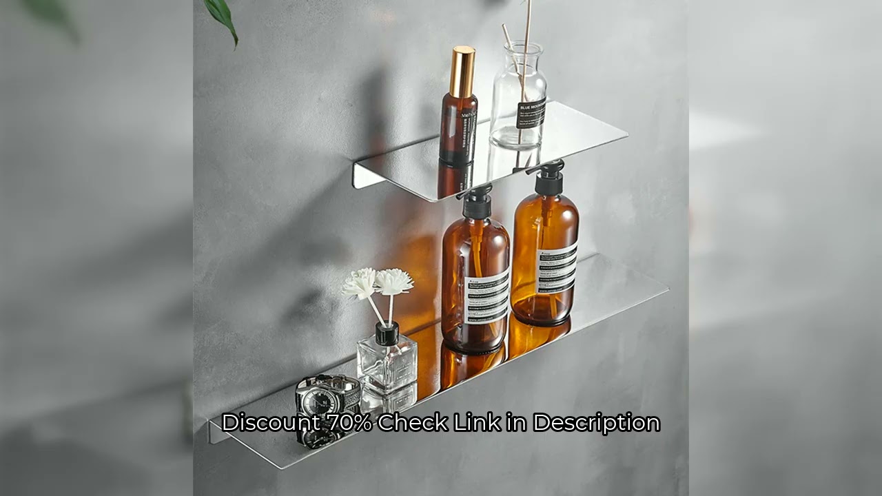 Black/ Chrome Bathroom Shelf Thicken Stainless Steel Corner Shelves Towel Rack Shampoo Holder Kitche