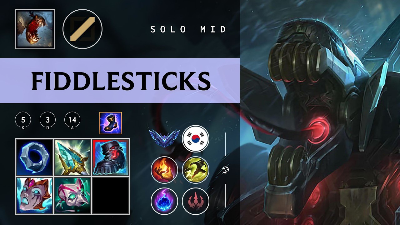Fiddlesticks Mid vs Ryze - KR Diamond Patch 26.03