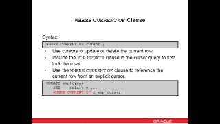 Celebrity Oracle Database 12c/19c: PL/SQL - 21. Locking rows and referencing the current row Wealth