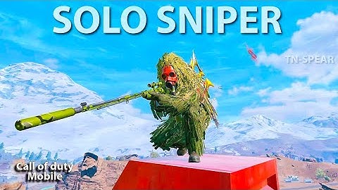 NINJA HDR Sniper Solo gameplay | COD mobile solo Sniper