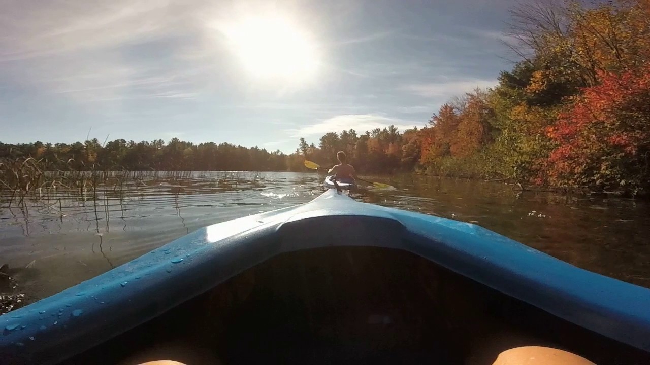 Kayaking the Upper Chain O'Lakes in Waupaca Wisconsin YouTube