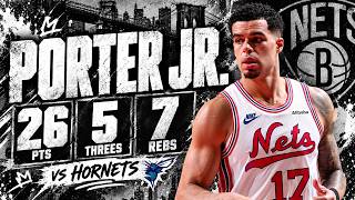 Michael Porter Jr 26 pts 5 threes 7 rebs vs Hornets 26/27 season