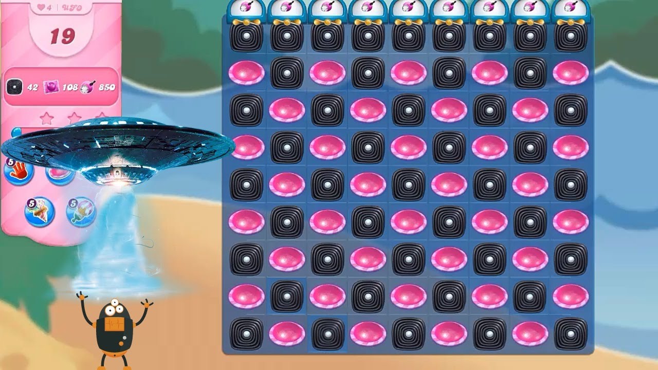 UFO party time Candy crush saga special level Part 13 Candy crush