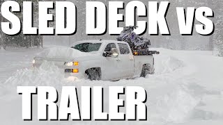 Sled Deck vs Trailer? What's the better way to haul snowmobiles?