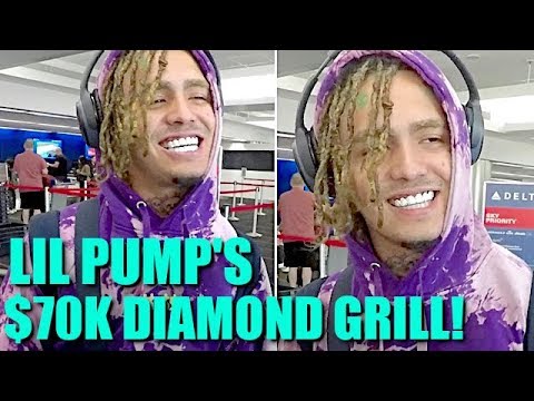 gossip grill Lil Pump Has New $70K Diamond Grill Hand Delivered At The Airport