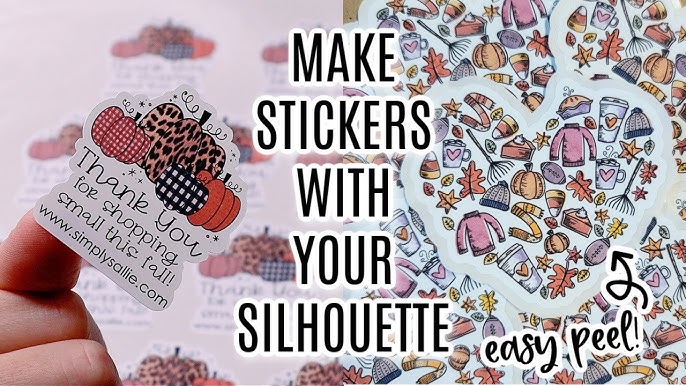 Silhouette America Silhouette Media-CLR-ADH Printable Clear Sticker Paper