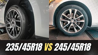 Tire Size 235/45r18 vs 245/45r18