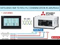 MITSUBISHI HMI TO FX5U PLC COMMNICATION WITH RS485 | MITSUBISHI HMI RS485 COMMUNICATION