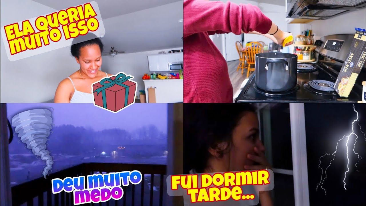 A PIOR NOITE 😳 - PASSOU UM TORNADO EM PLENO INVERNO - A SIRENE TOCOU -MARIDO ME DEU PRESENTES- CHUVA