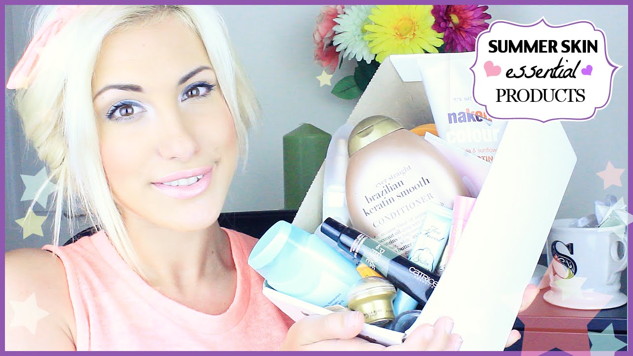 Beach/Holiday Summer Essential Products ♡ Stefy Puglisevich skincare routine order