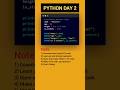 Python Programming Day 2 | Python CodeWithBismillah #python #youtube #shorts