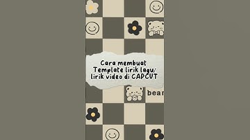 Cara membuat Template aestetic lirik di capcut