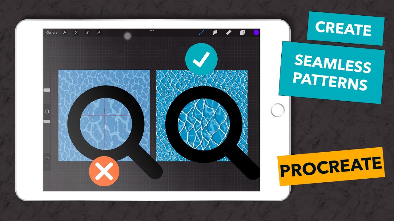 Create Seamless Patterns in Procreate - YouTube