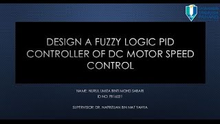 Design a Fuzzy Logic PID Controller fot DC motor Speed Control (FB16021)