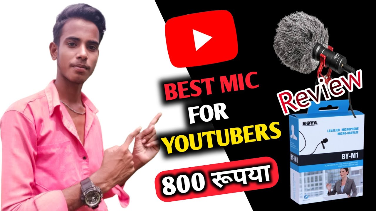 Best Mic For Youtube Video BOYA BY MM1 Review in HINDI Best Mic
