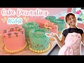 Satisfying Cake Decorating ASMR | Decorate Buttercream Cakes With Me! | [No Talking] [No Music]