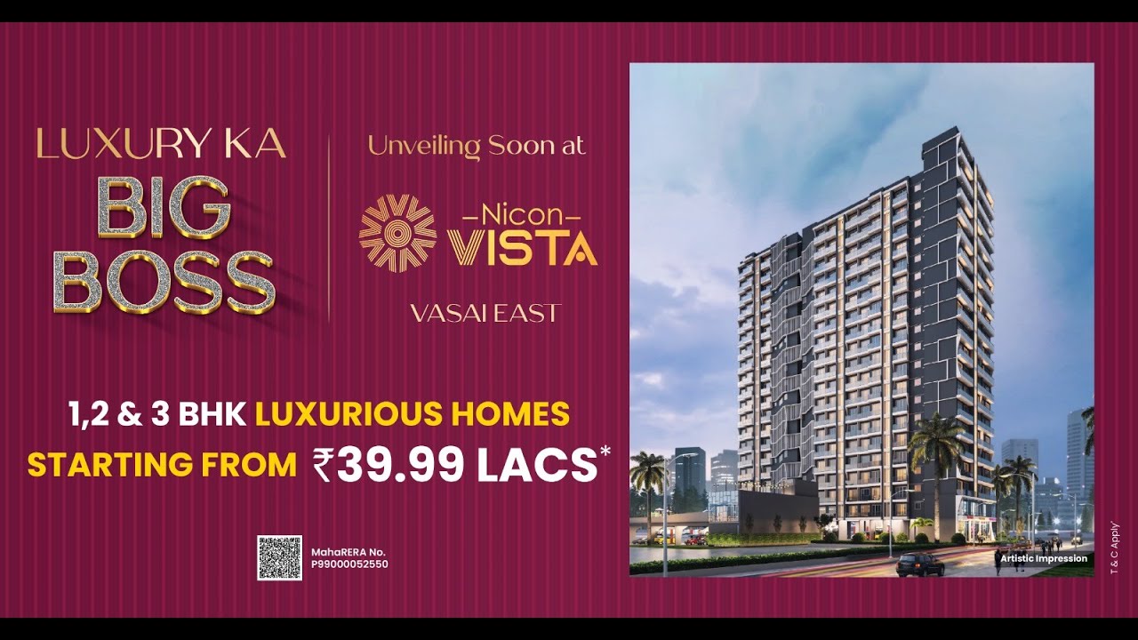 Nicon Vista Vasai East | 1, 2 & 3 BHK Luxurious Homes Starting From ₹39.99 Lacs