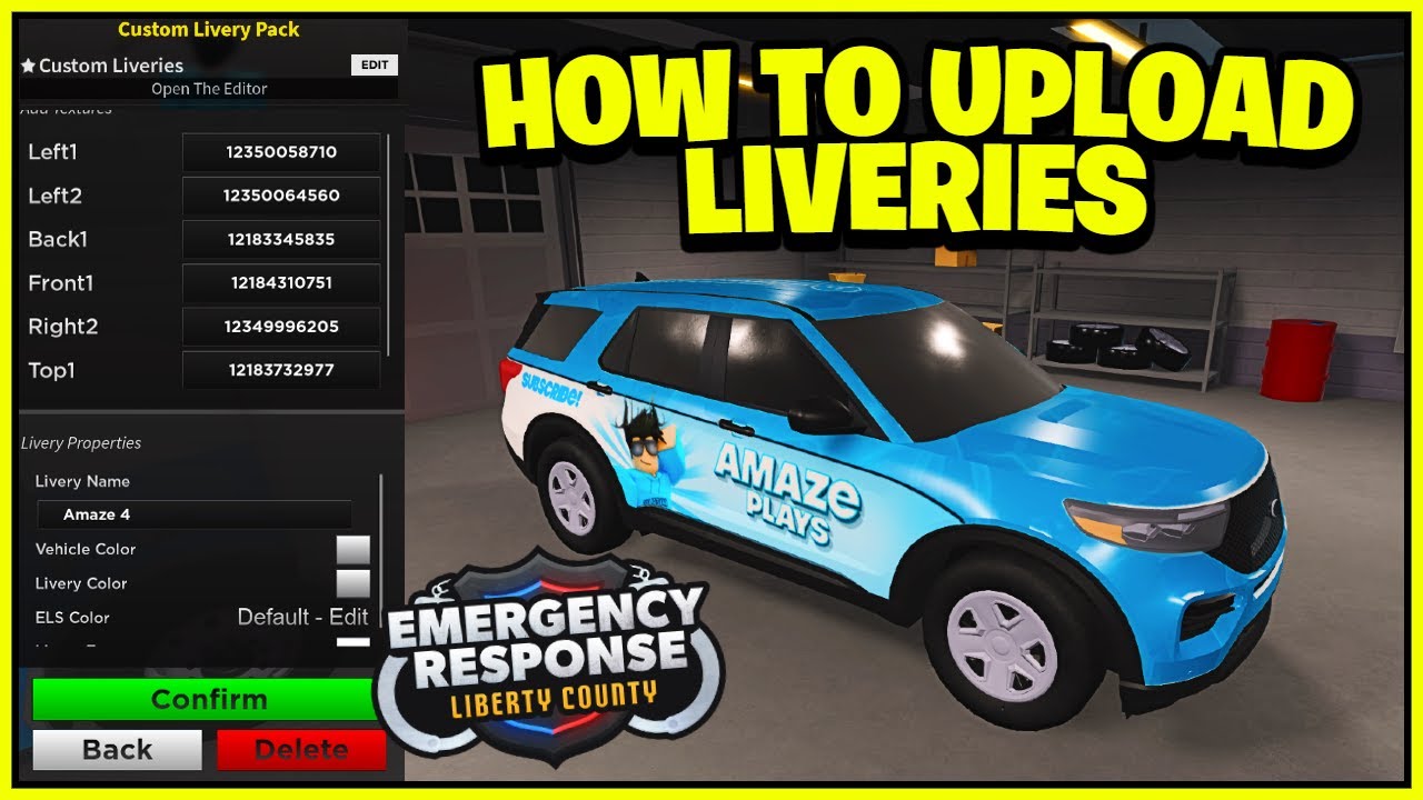 How to CREATE AND UPLOAD LIVERIES in ERLC 2023! (Emergency Response ...