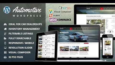 Automotive Car Dealership Business WordPress Theme