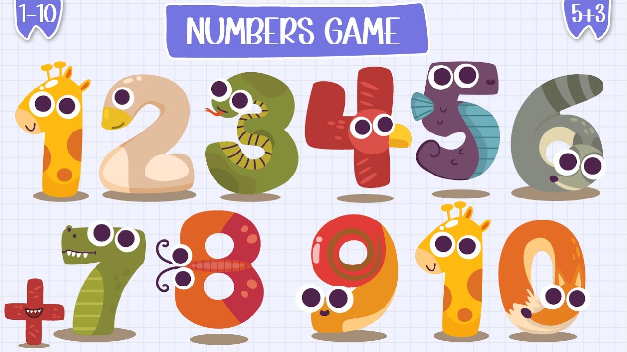 Игра на сложение и счёт для детей | Бесконечная математическая игра | Изучаем числа от 1 до 10