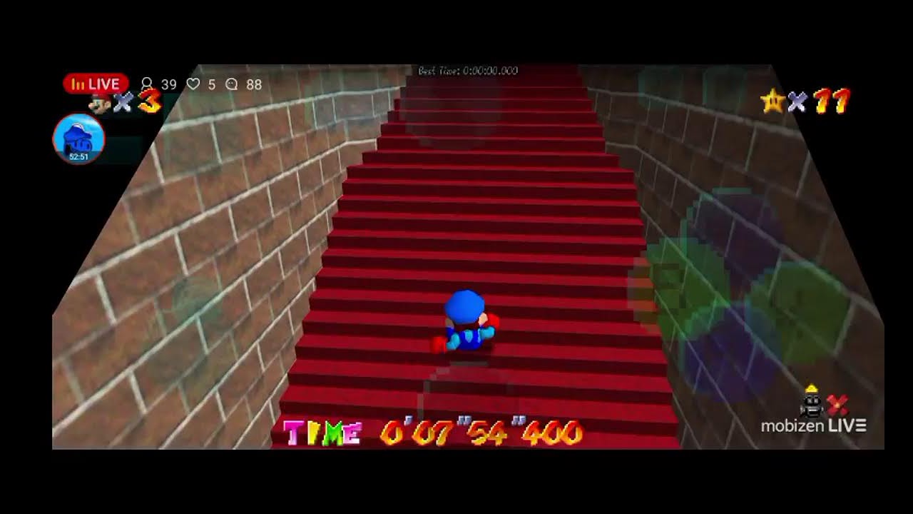 speedrun en mario 64 xd