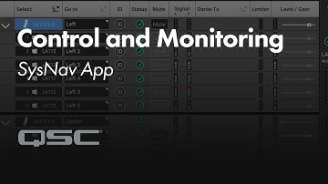 QSC SysNav App: Control and Monitoring of an L Class System
