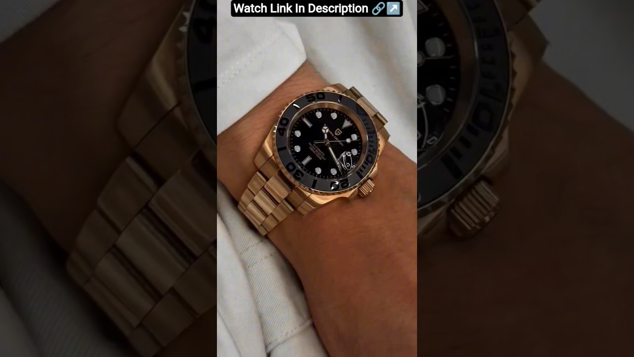 Pagani Design Automatic Mechanical Black Rose Gold Dial Luxury Men's Watch 