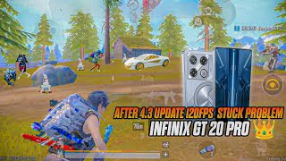 AFTER 4.3 UPDATE 120 FPS STUCK PROBLEM 💥• INFINIX GT 20 PRO🔥• LIVIK GAMEPLAY 😍• GangsterX