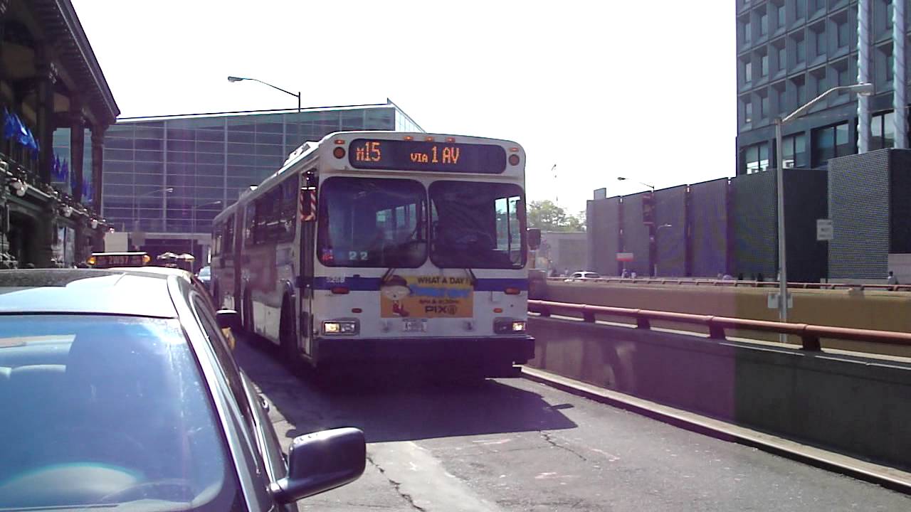 MTA New York City Bus: New Flyer D60HF Artic #5268 M15 @ South & Broad ...