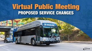 CATS Service Changes - Virtual Public Meeting