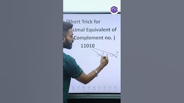 Decimal Equivalent of 2’s Complement Binary No #numbersystem #computer #ytshorts #cbse #gate #ugcnet