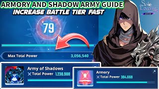 BEST TIPS TO INCREASE SHADOW ARMY AND ARMORY POWER FAST