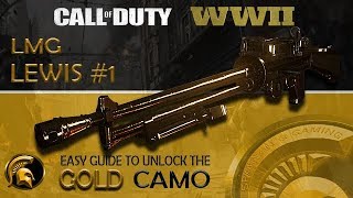 Call Of Duty WW2 - (GOLD Camo) #1 LMG LEWIS Easy Headshots - Guide To Gold