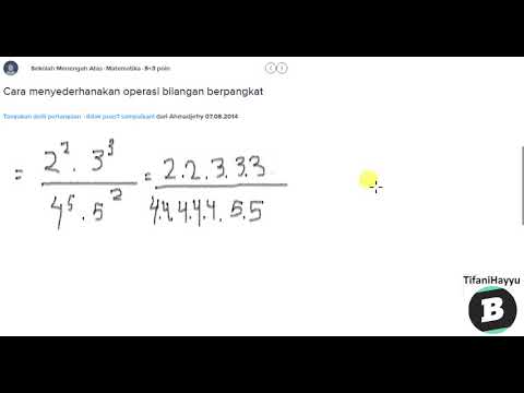 Cara Menyederhanakan Operasi Bilangan Berpangkat Youtube