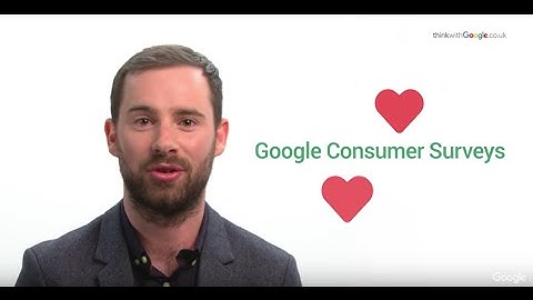 Planning Tools: Google Consumer Surveys