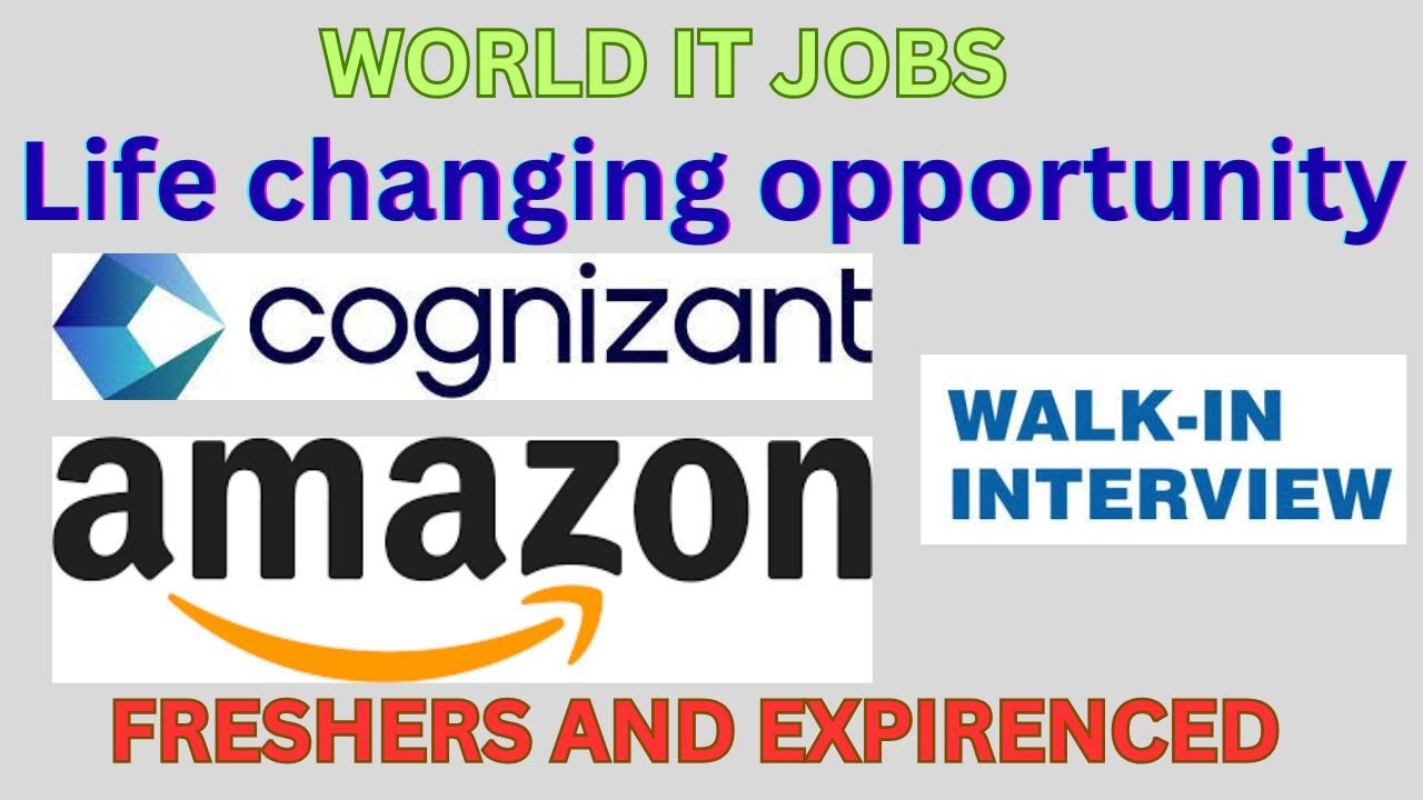AMAZON ,COGNIZANT LATEST IT JOBS NOTIFICATIONS 2025 TELUGU